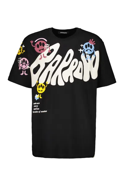 Barrow Black Oversized T-shirt With Colorful Graphic