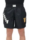 Barrow Black Polyamide Bermuda Shorts