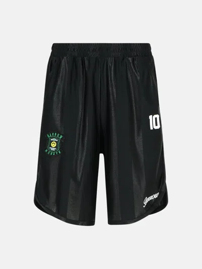 Barrow Black Polyester Bermuda Shorts