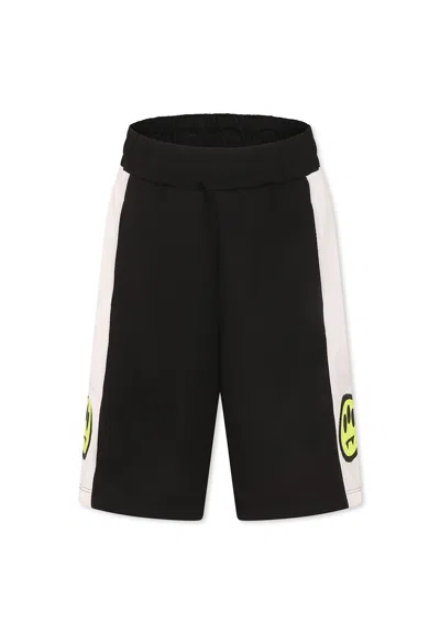 Barrow Black Shorts For Kids With Smile