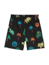 Barrow Palm Tree-print Shorts In Black