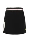 Barrow Black Skirt For Girl With Logo In Black