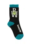 Barrow Black Socks For Kids With Logo In Multi