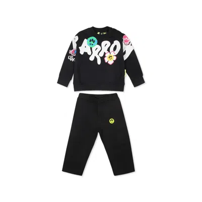 Barrow Black Suit For Baby Girl With Smiley