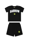 Barrow Black Suit For Babykids With Logo In Black