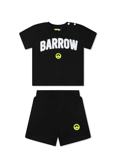 Barrow Black Suit For Babykids With Logo