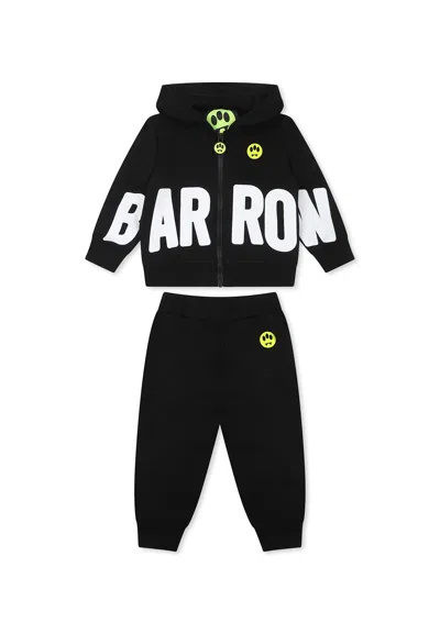 Barrow Black Suit For Babykids With Logo