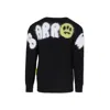 Barrow Black Sweater For Girl With Smiley And Logo In Black