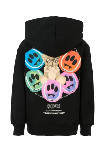 Barrow Black Sweatshirt For Kids With Logo