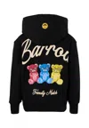 Barrow Black Sweatshirt For Kids With Three Bears In Black