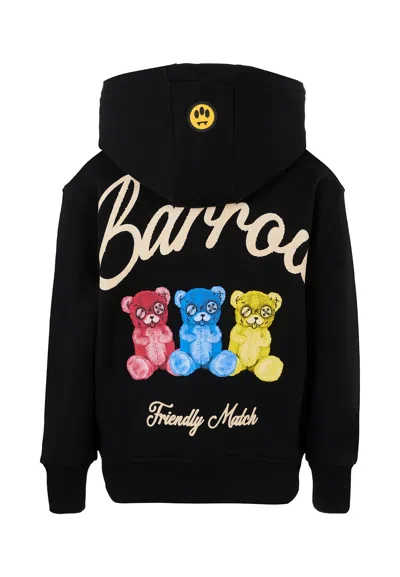 Barrow Black Sweatshirt For Kids With Three Bears
