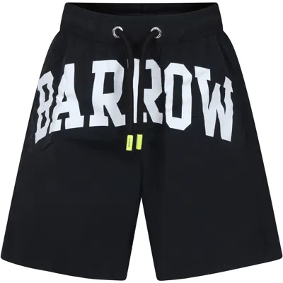 Barrow Kids' Black Swim Shorts For Boy With Smiley