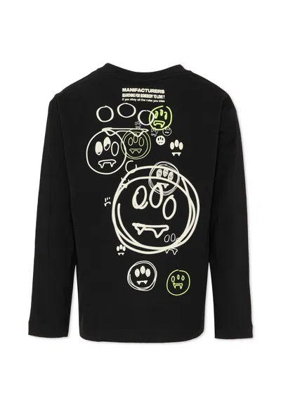 Barrow Black T-shirt For Kids With Logo