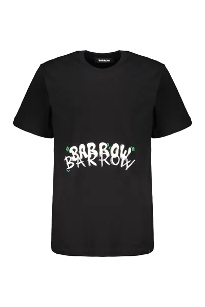 Barrow Black T-shirt With Printed Logo