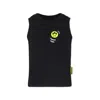 Barrow Black Tank Top For Girl With Smiley In Black
