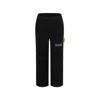 Barrow Black Trousers For Kids With Logo And Smiley In Black