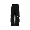 Barrow Black Trousers For Kids With Smiley In Black