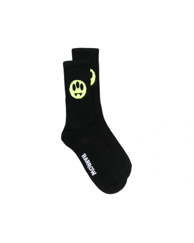 Barrow Black Unisex Logo Socks In 110nero/black