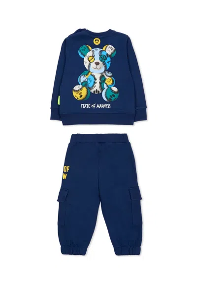 Barrow Blue Suit For Baby Boy With Bear