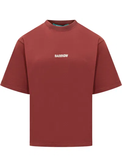 Barrow Bold Logo T-shirt In Bordeaux