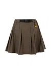 Barrow Brown Skirt For Girl With Smile In Brown