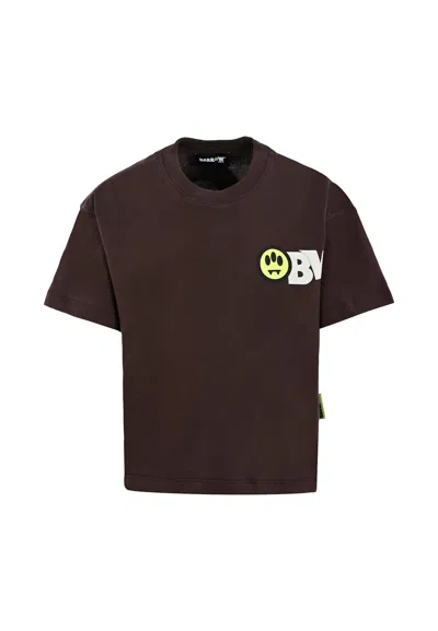 Barrow Brown T-shirt For Kids With Bear Print