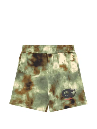 Barrow Kids' Camouflage Print Shorts In Multi