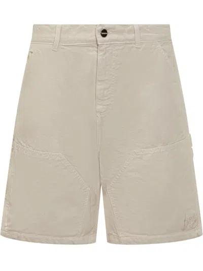 Barrow Canvas Mini Shorts In Turtledove