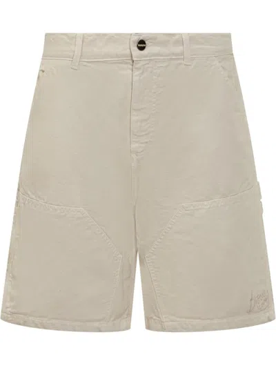 Barrow Canvas Shorts In Beige