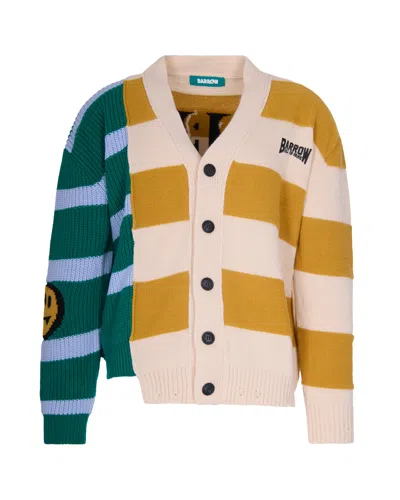 BARROW MULTICOLORED KNITTED CARDIGAN