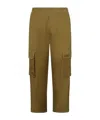 Barrow Logo-plaque Cargo Pants In Green