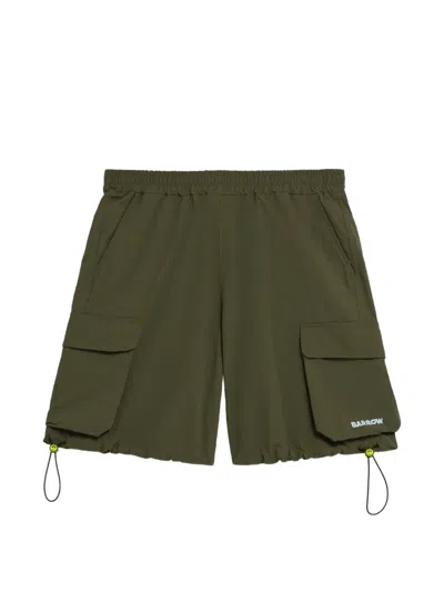 Barrow Cargo Drawstring Shorts In Green