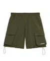 Barrow Cargo Drawstring Shorts In Green