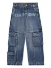 Barrow Cargo-pocket Logo Jeans In Animal Print