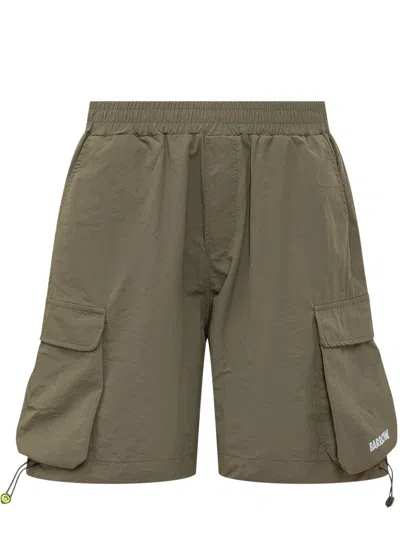 Barrow Cargo Pocket Mini Shorts In Gray