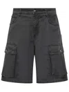Barrow Shorts In Black Cotton In Black