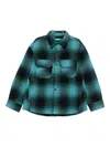 Barrow Padded Flannel Shirt In Blue