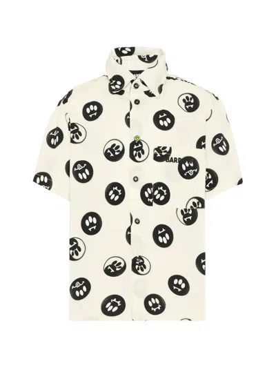 Barrow Kids' Chest-pocket Shirt In White