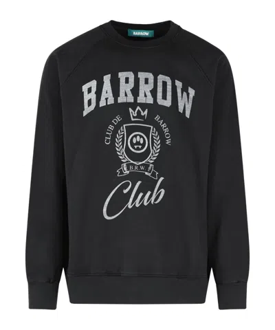 Barrow Club De  Logo Sweatshirt In Black