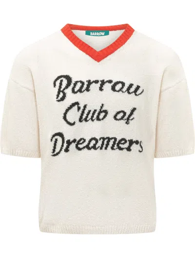 Barrow Club Graphic Mini T-shirt In Crema