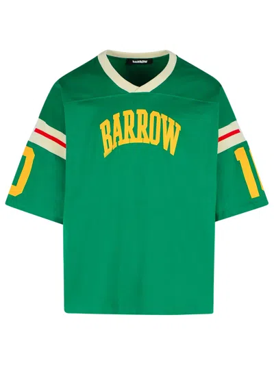 Barrow Coach Green Cotton T-shirt