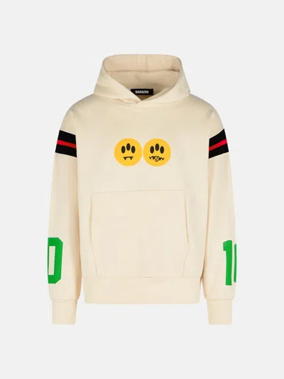 Barrow 'coach' Ivory Cotton Sweatshirt