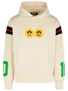 Barrow 'coach' Sweatshirt With Hood And Pocket In Ivory