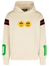 Barrow 'coach' Sweatshirt With Hood And Pocket In Neutrals