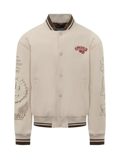 Barrow Collage Jacket In Neutral