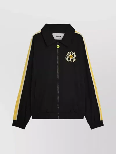 BARROW COLLARED NYLON JACKET STRIPED SLEEVES