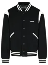 Barrow 'college' Black Polyester Bomber Jacket In Black