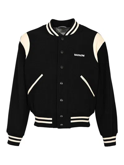 BARROW COLLEGE BOMBER JACKET WITH HOOD