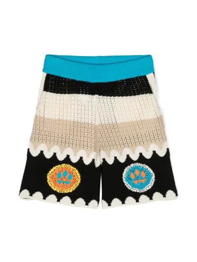 BARROW COLOUR-BLOCK CROCHET-KNIT SHORTS