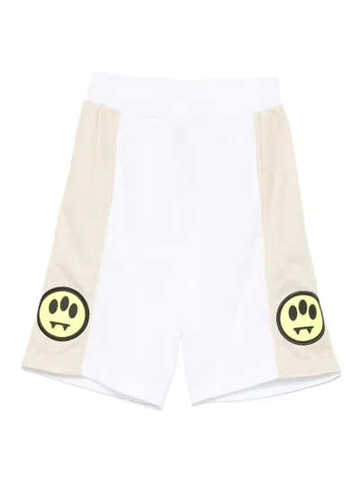 Barrow Kids' Colourblock Shorts In White